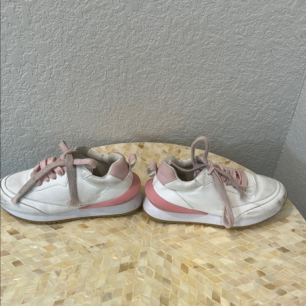 White and Pink Sneakers by Vince Camuto - Picture 6 of 9